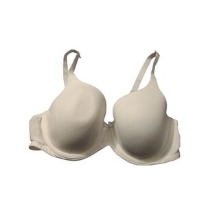 Ambrielle Organic Cotton White Bra 38C Classic Eco-friendly